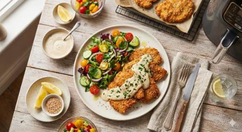 🍗 השניצל האפוי של צופית: קריספי, בריא וקל להכנה